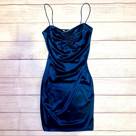 Dolls Kill Dresses & Skirts - Dolls Kill | Navy Satin Dress